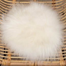 Coussin de chaise en peau de mouton WOOOL - blanc islandais