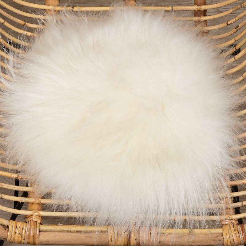 Coussin de chaise en peau de mouton WOOOL - blanc islandais