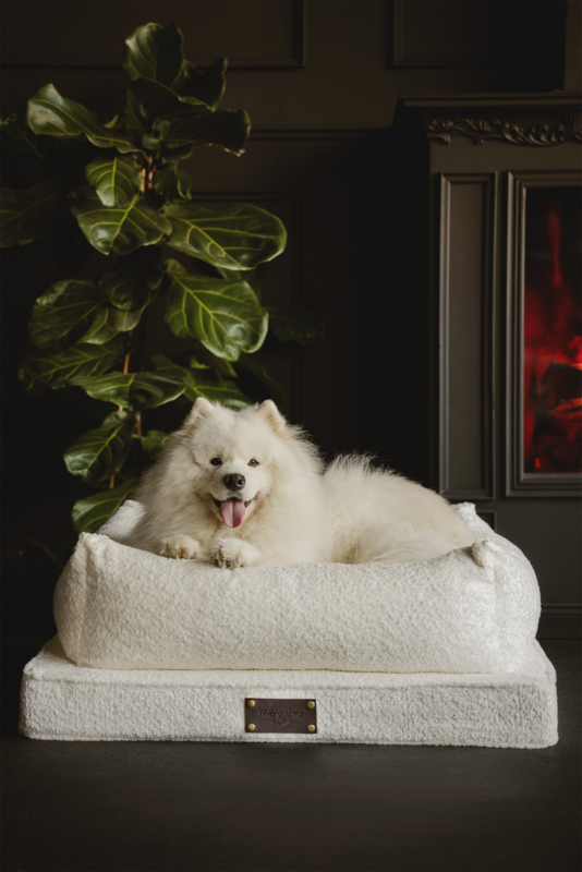 "Nero Boucle" lair for a dog and a cat from the Fluffy Puppy brand, 3 colors, Boucle material, hand made!
