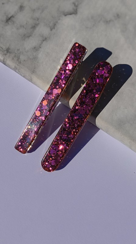 ⋒ Harpiks hårklippakke - Glitter Sakura (8 varer) ⋒