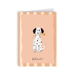 Carte de voeux chien - Merci