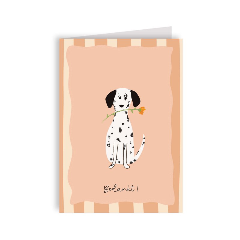 Biglietto di auguri cane - Grazie