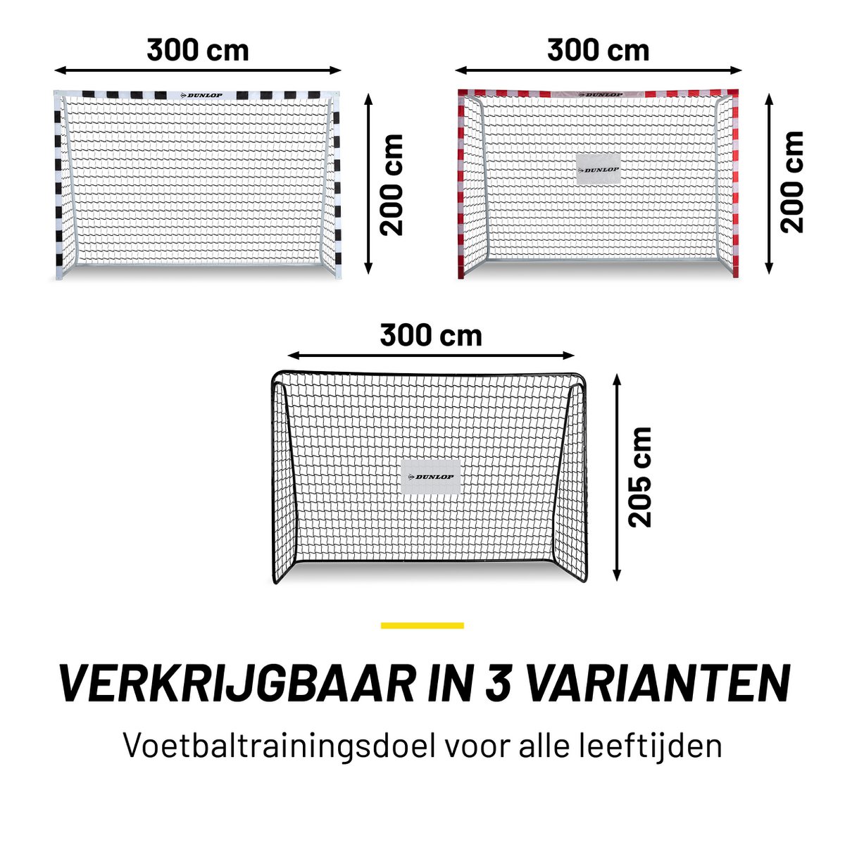 Voetbaldoel  Zwart