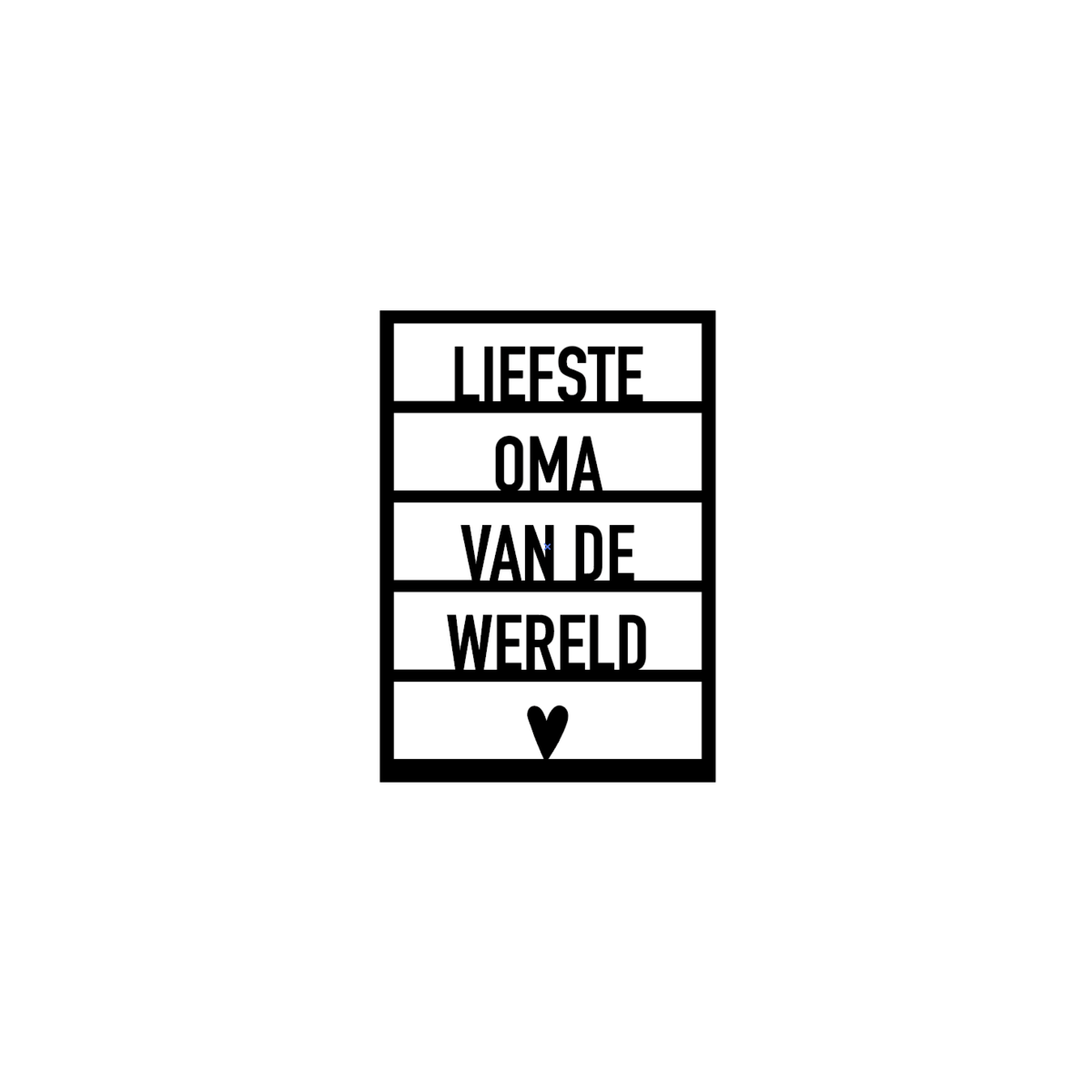 Kaart moederdag "Liefste oma van de wereld"