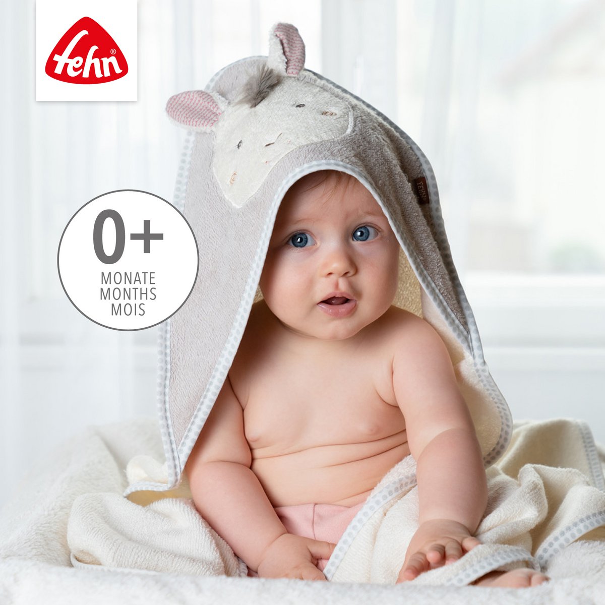 Badhanddoek lama met capuchon
