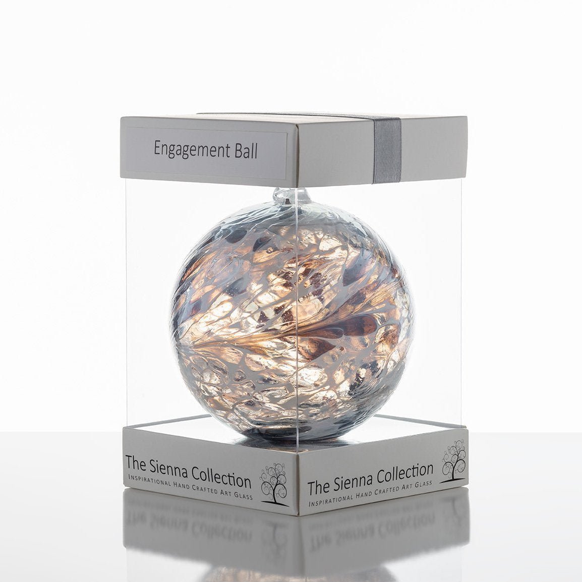 10cm Vriendschapsbal - Verloving - Pastelzilver