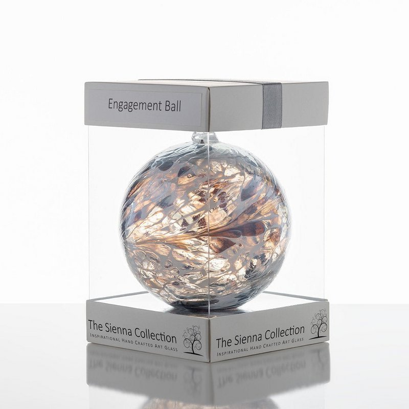 10cm Vriendschapsbal - Verloving - Pastelzilver