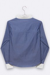 Eva blouse in donkerblauw/witte strepen voor dames
