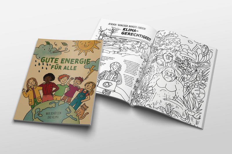 Climate protection coloring book for children