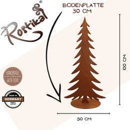 Christmas | Rust decorative Christmas tree | different variants | Christmas decoration fir tree