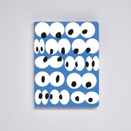 Les yeux sur toi - Graphique L | Carnet A5+ | Journal pointillé | Points de 3,5 mm | 256 pages numérotées | Papier Premium 120g | cuir recyclé | produit de manière durable en Allemagne
