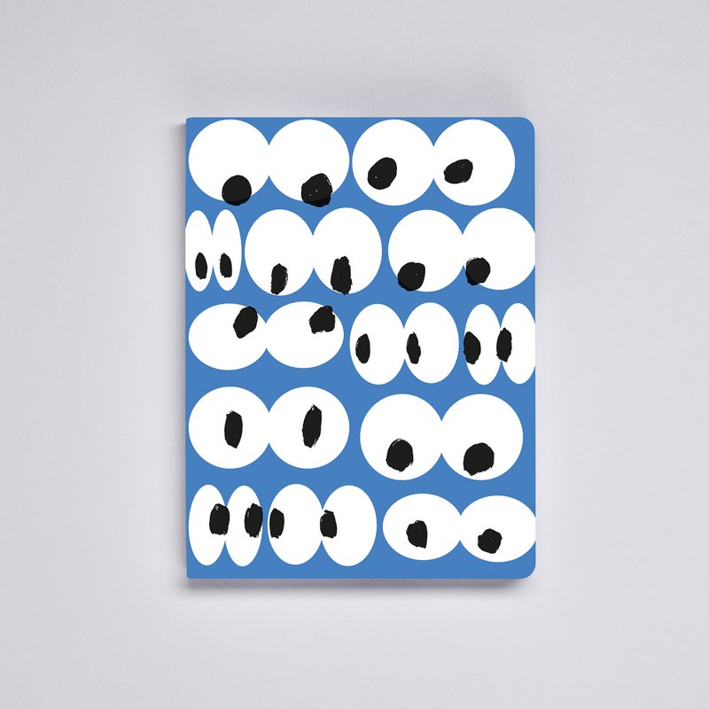 Les yeux sur toi - Graphique L | Carnet A5+ | Journal pointillé | Points de 3,5 mm | 256 pages numérotées | Papier Premium 120g | cuir recyclé | produit de manière durable en Allemagne