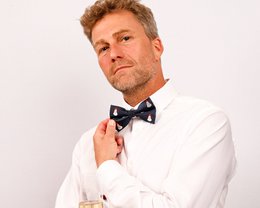 Bowtie - Blue with snowman