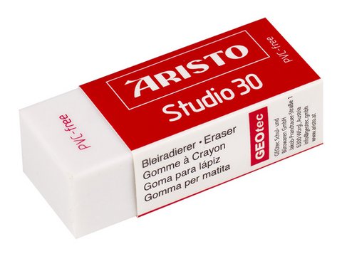 Radiergummi Aristo Studio 30 für Bleistift und Buntstift