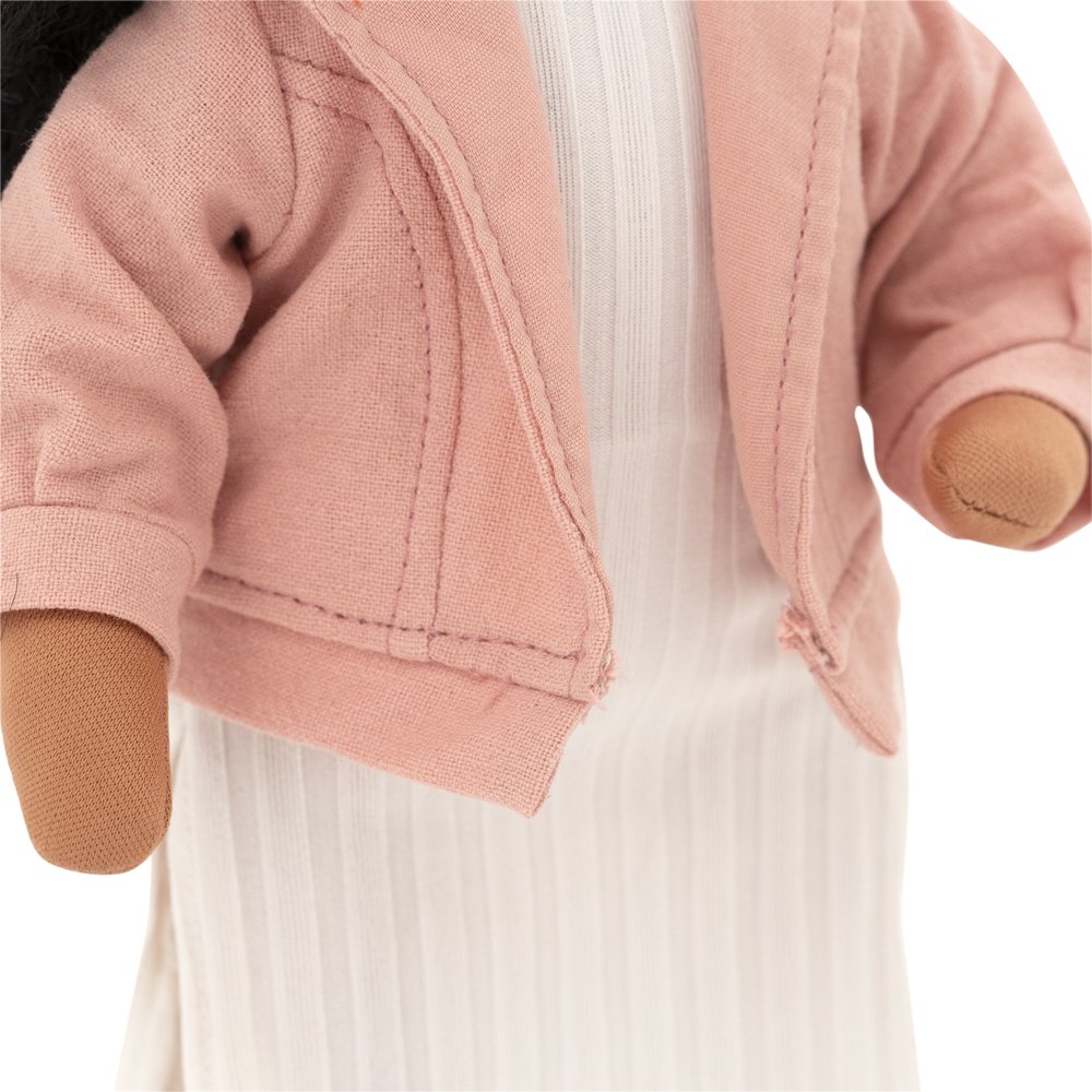 Soft toy, Sweet sisters - Tina in a Pink Jacket + bonus accessories set (35cm)