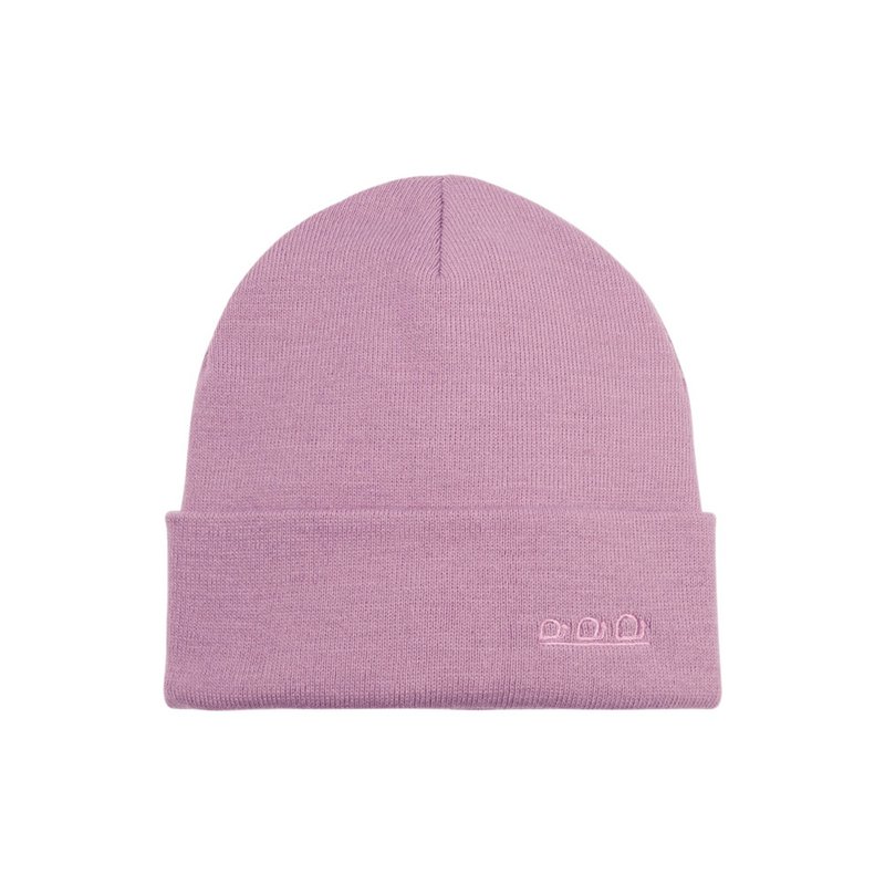 K5001CI | ORTLES - Unisex Cap in Tubular Stockinette Knit Made in Italy. Lilac color