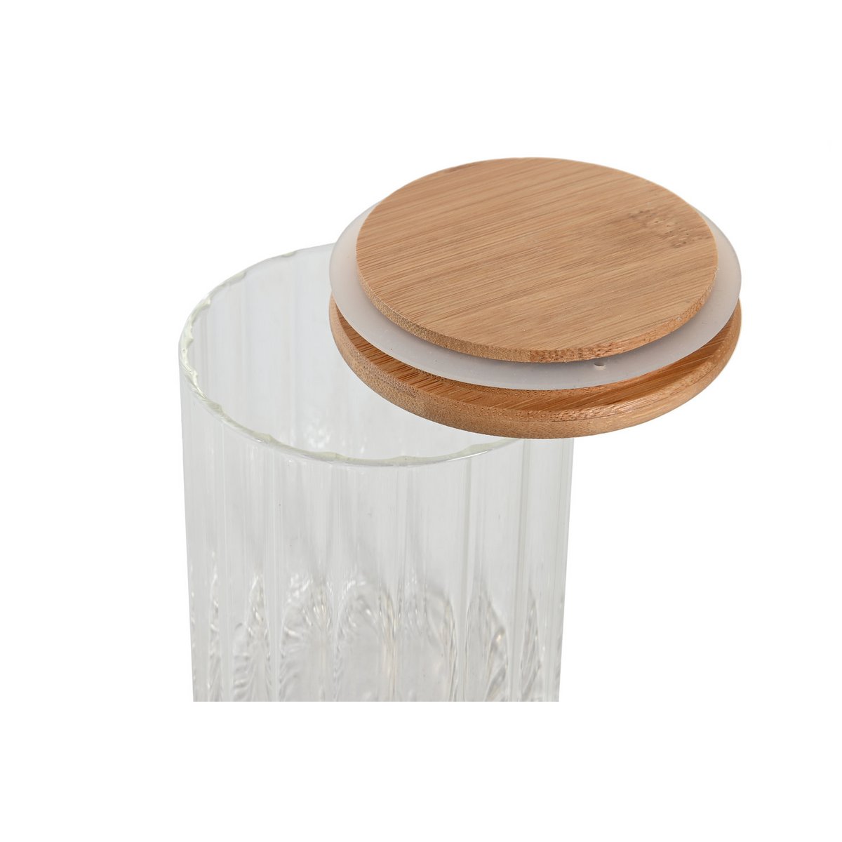 BOTE SET 3 CRISTAL BAMBU 9X9X21 1050ML 800/500 PC205137