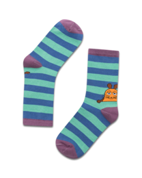 koaa – The Mouse “Stripes” – Socks blue/green