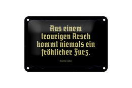 Tin sign saying 18x12cm from a sad ass comes decoration