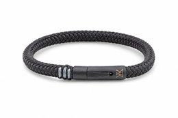 Seilarmband 6mm - Ruyter-Kollektion | Ausgabe schwarz