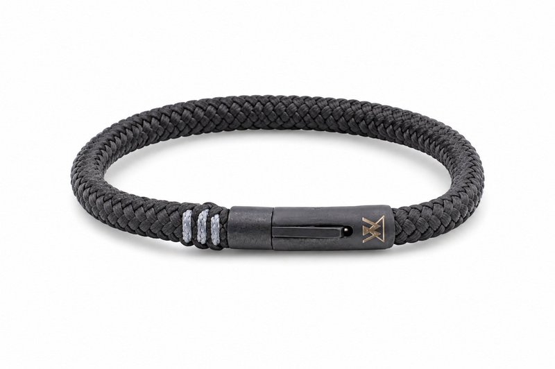 Seilarmband 6mm - Ruyter-Kollektion | Ausgabe schwarz