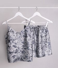 Completo due pezzi Silky Poems Grey (camicia + pantaloncini)