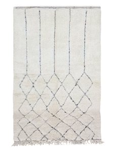 Berber vloerkleed Beni Ouarain zuivere wol 157 x 265 cm