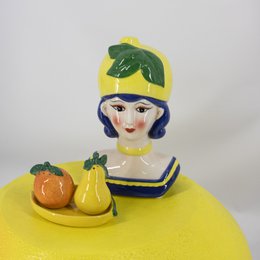 Lemon side table/stool