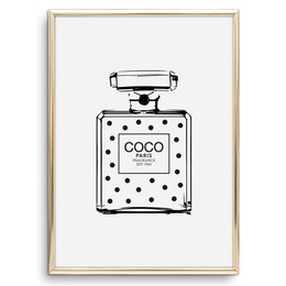 Poster: Coco Dotted Perfume Bottle