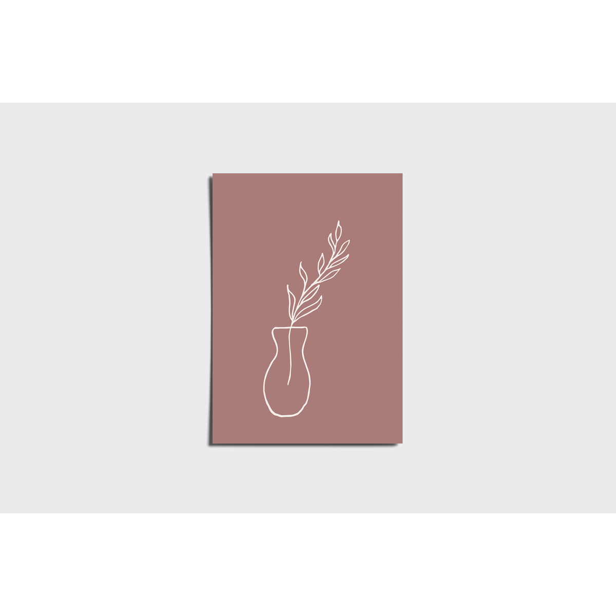 Minimal lilla vase plakat