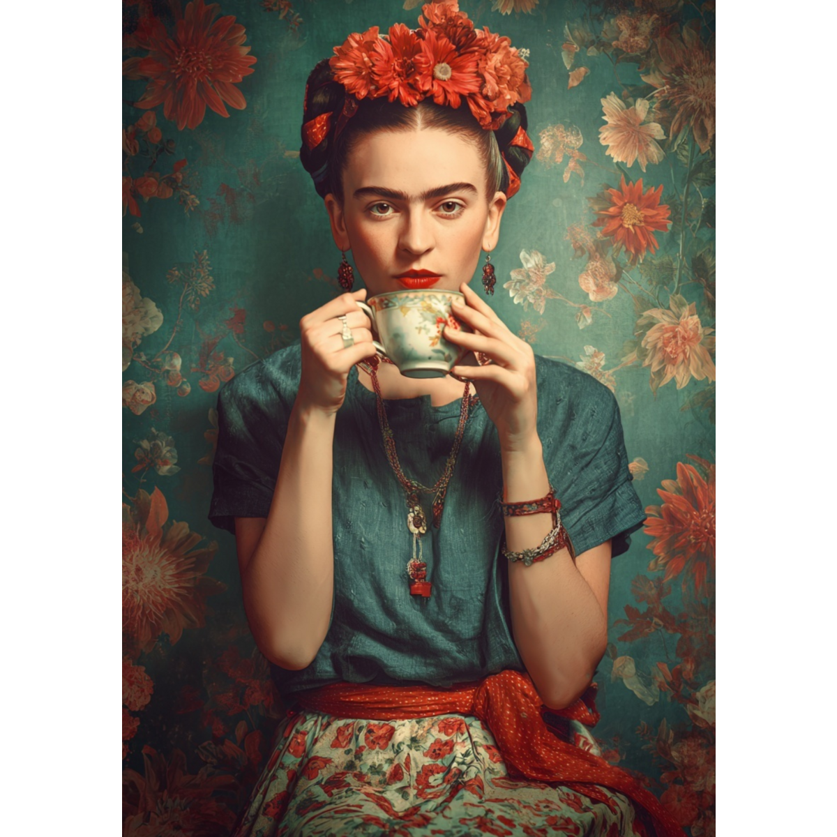 Frida Kahlo: Teemoment | Kartenfirlefanz