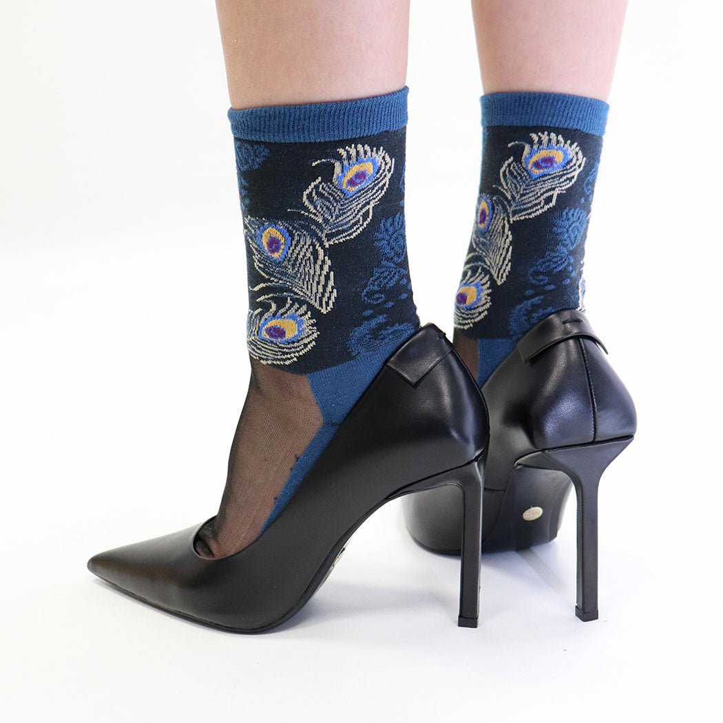 Chaussettes en voile resistant Antonia - Blue