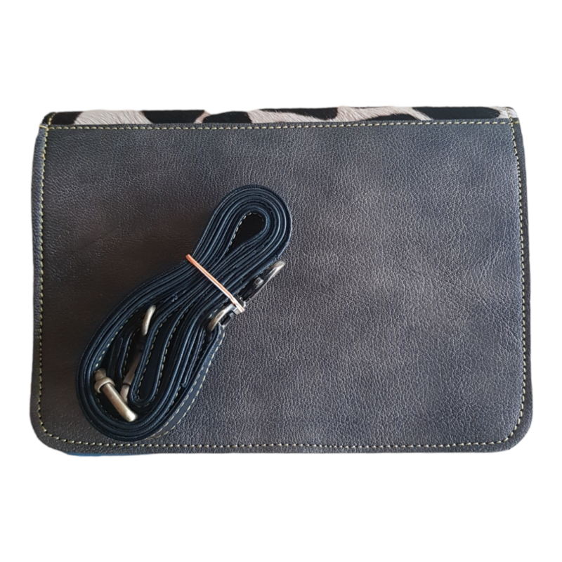 Borsa in pelle stampa animalier Abby