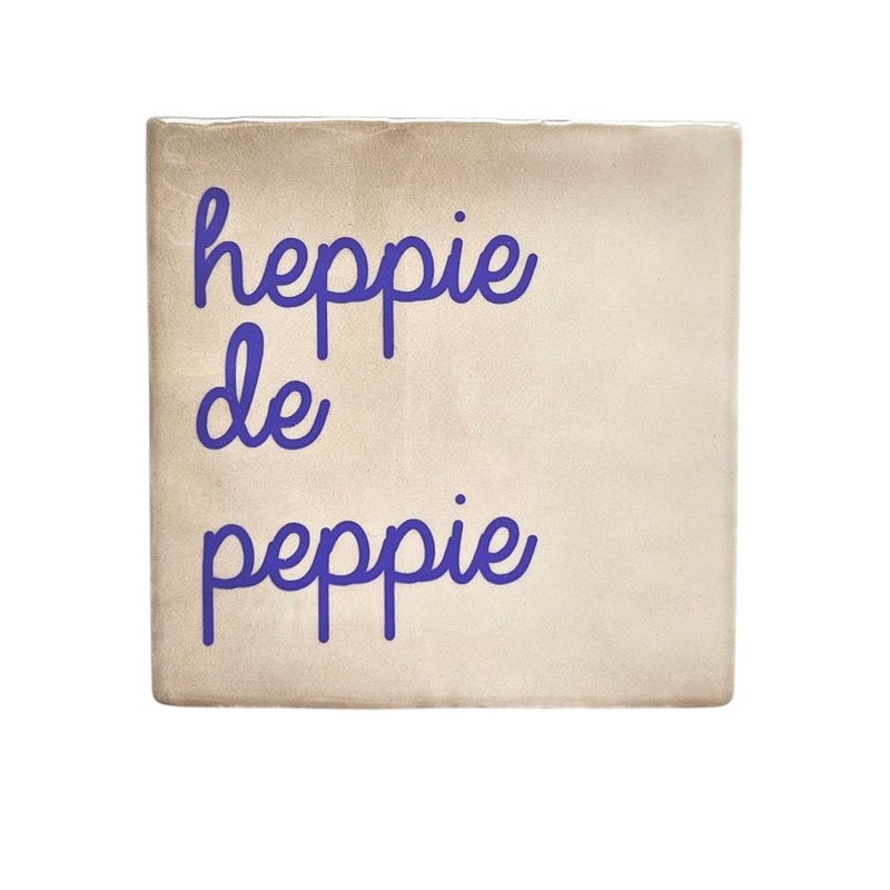 Tegeltje – Heppie de peppie