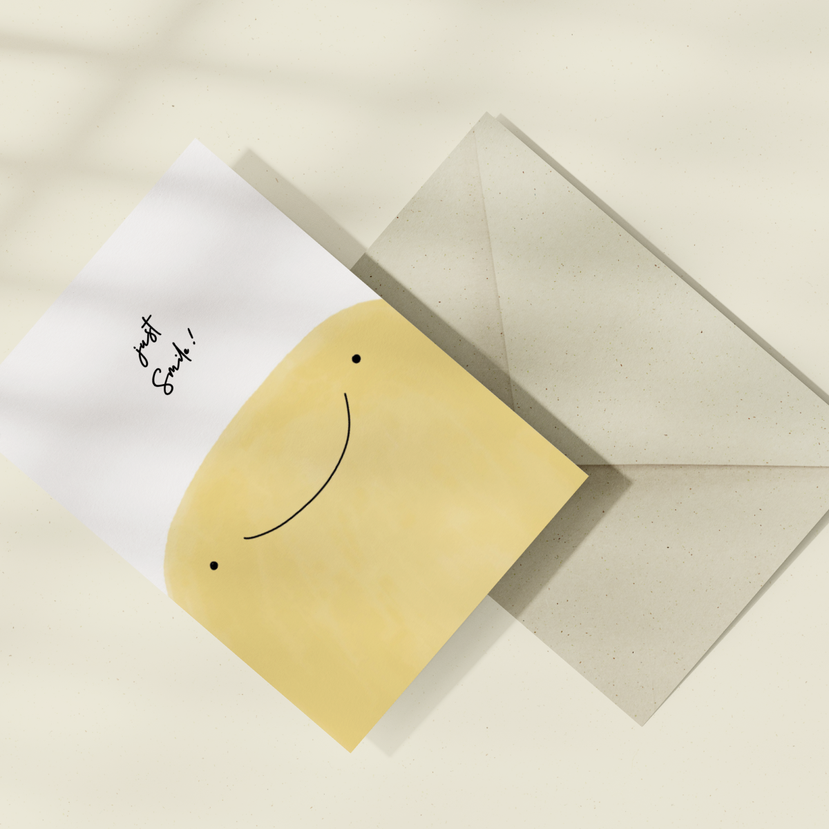 Eco Greeting Card — Just Smile