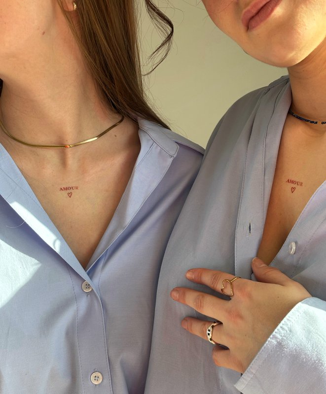 Sioou tijdelijke tattoo - Liefde x5