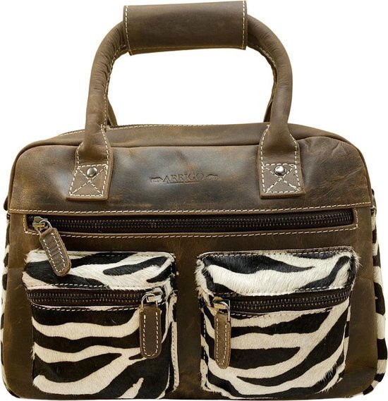 Brown Zebra Tas - Crossbody Ladies Bag im Cowboybag -Stil (Westsbag)