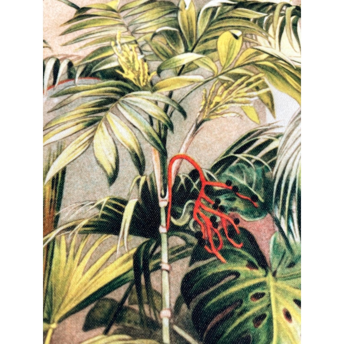 Antieke Victoriaanse botanische sierkussenhoes tropische kas | VIN007