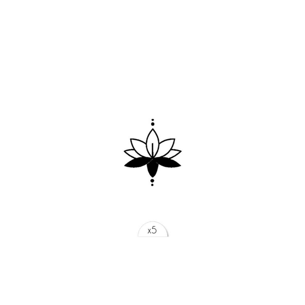 Tijdelijke tattoo: Lotus