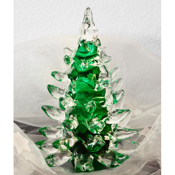 Szklana figurka choinkowa