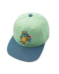 Koaa-the Maus "Chemiker"-Snapback Kids Light-Green/Blue