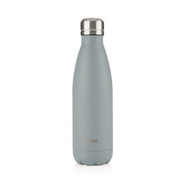 Farve rustfrit stål isoleret flaske 500ml, grå