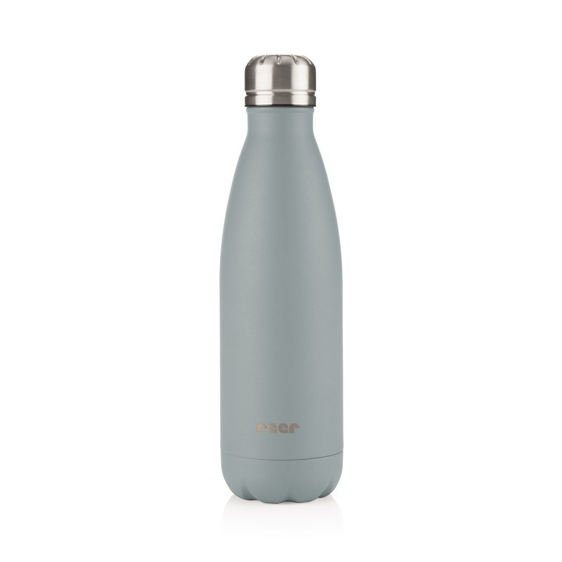 Farve rustfrit stål isoleret flaske 500ml, grå