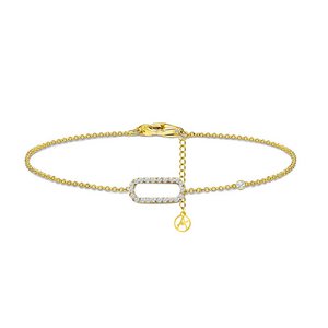 Rhinestone Paperclip and Light Point Bracelet