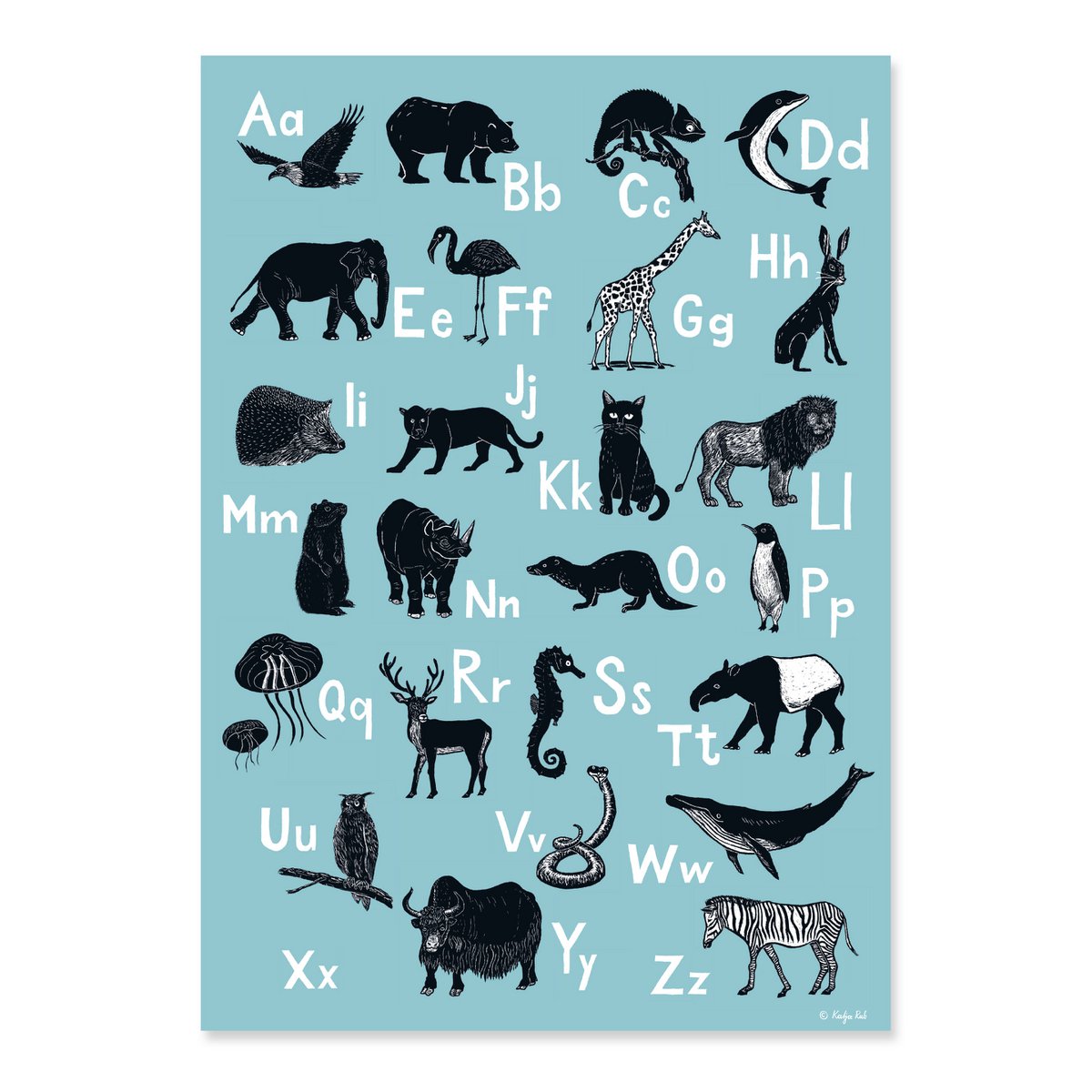 ABC Poster Animals (German)