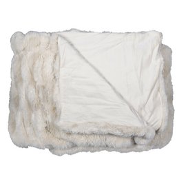 Plaid a costine orsetto beige 130x180cm