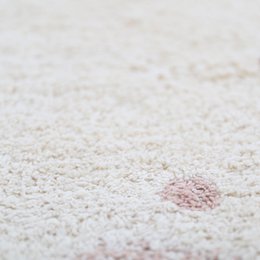 MALLEN children's round rug with polka dots