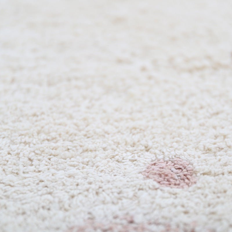 MALLEN children's round rug with polka dots