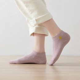 Pack de 4 calcetines de mujer de lúrex y corazones con purpurina I 35-41