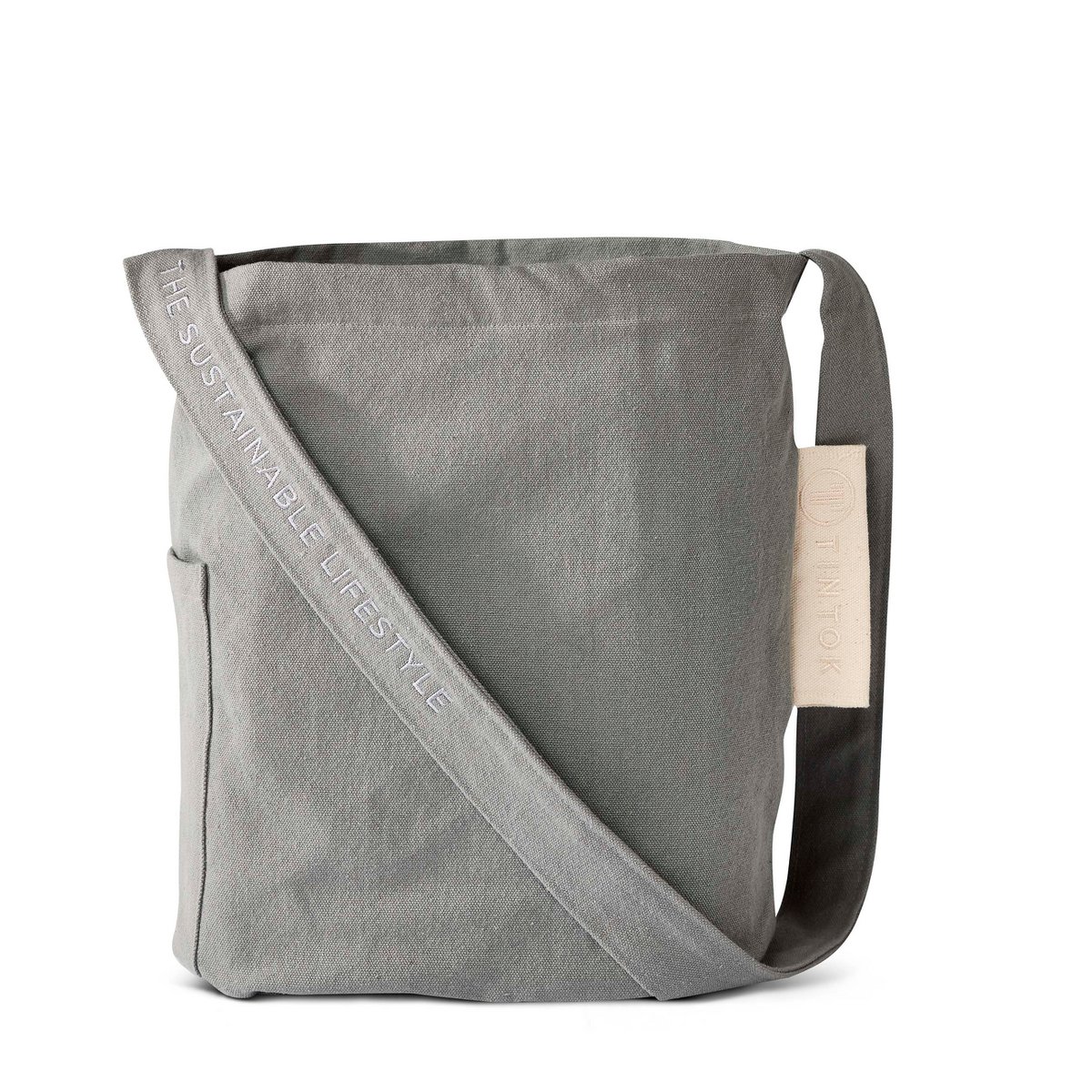 Mira Canvas Tas - Ultiem Grijs 100% biologisch katoen